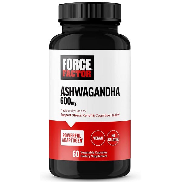کپسول آشواگاندا فورس فاکتور 600 میلی گرم 60 و 120 عددForce Factor Ashwagandha