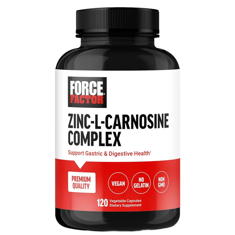 زینک ال کارنوزین برند فورس فکتور ۱۲۰ عددی درمان میکروب ، ورم ، سوزش معدهForce Factor Essentials Zinc L-Carnosine Complex 120 Capsules