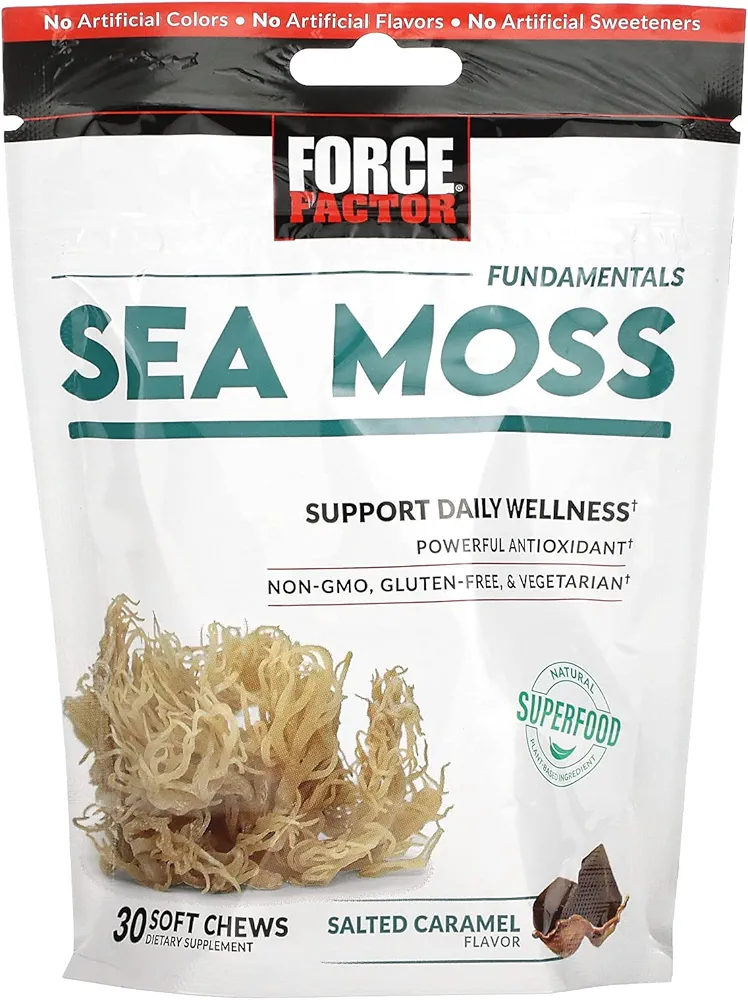 پاستیل سی‌ ماس تقویت کننده سیستم ایمنی و گوارش Force Factor - بسته 30 عددیForce Factor Sea Moss Soft Chews