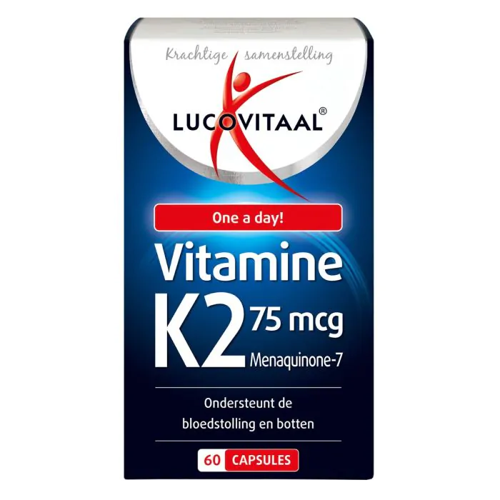 کپسول لوکوویتال ویتامین K2 + D3 60CPVitamine K2 75 mcg 60 capsules