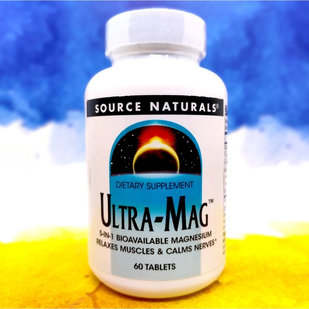 - سورس نچرالز اولترا مگ منیزیم کمپلکس با سدیم۱۲۰تاییSource Naturals Ultra-Mag, Vegan Dietary