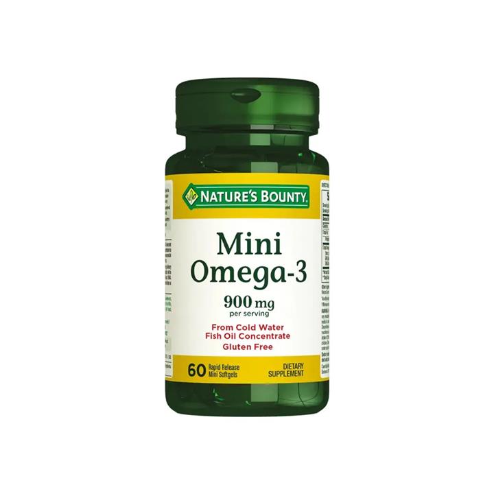 مکمل امگا۳ نیچرزبونتی اصل تعداد ۶۰عددی NATURES BOUNTY
