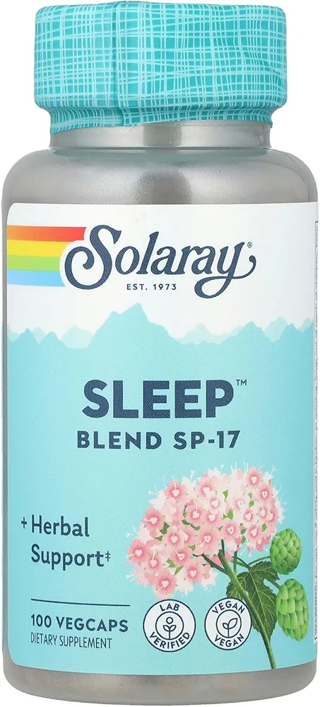 قرص خواب ترکیبی SOLARAY Sleep™ SP-17، ۱۰۰ کپسول گیاهی