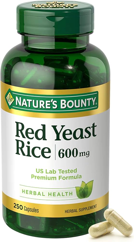 مکمل مخمر کیاهی نیچرز بونتی ۲۵۰تاییNature's Bounty Red Yeast Rice, Herbal Supplement, 600mg,