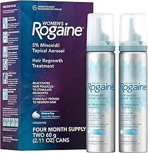 فوم ماینوکسیدیل زنانه 5% روگین، درمان ریزش مو، Rogaine Women's 5% Minoxidil Foam مشخصات