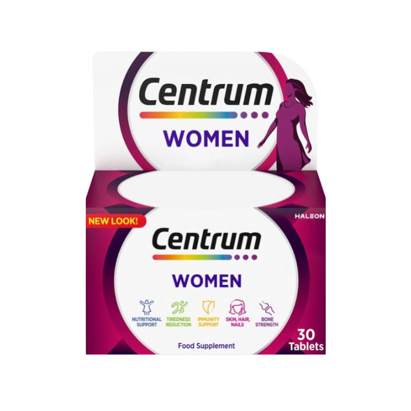 مولتی ویتامین سنتروم مخصوص بانوان ۳۰ عددیCentrum Women Multivitamins and Minerals