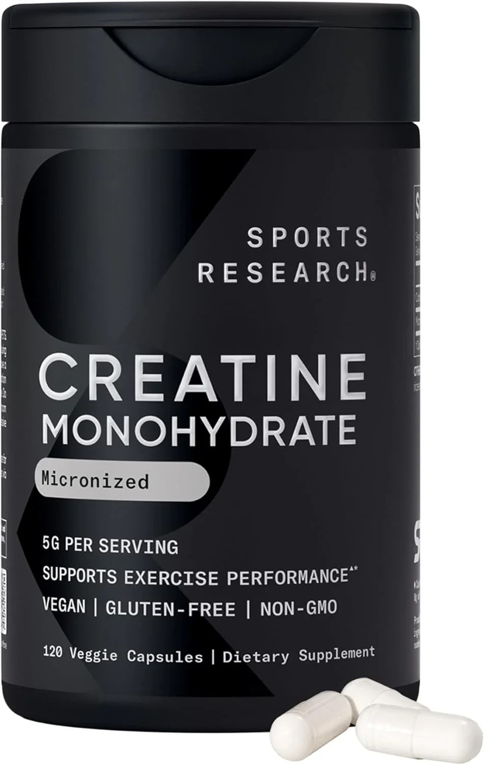کراتین مونوهیدرات اسپورت ریسرچ (Sports Research) – کراتینگرم در هر وعده - 30 وعده  تصویر کپسول کراتین مونوهیدرات Sports Research® - پشتیبانی از ریکاوری تمرین، افزایش حجم عضلانی، عملکرد و قدرت* - غیر GMO، دارای گواهی Vegan - 5 گرم در هر وعده - 30 وعده  تصویر کپسول کراتین مونوهیدرات Sports Research® - پشتیبانی از ریکاوری تمرین، افزایش حجم عضلانی، عملکرد و قدرت* - غیر GMO، دارای گواهی Vegan - 5 گرم در هر وعده - 30 وعده  کپسول کراتین مونوهیدرات Sports Research® - پشتیبانی از ریکاوری تمرین، افزایش حجم عضلانی، عملکرد و قدرت* - غیر GMO، دارای گواهی Vegan - 5 گرم در هر وعده - 30 وعده