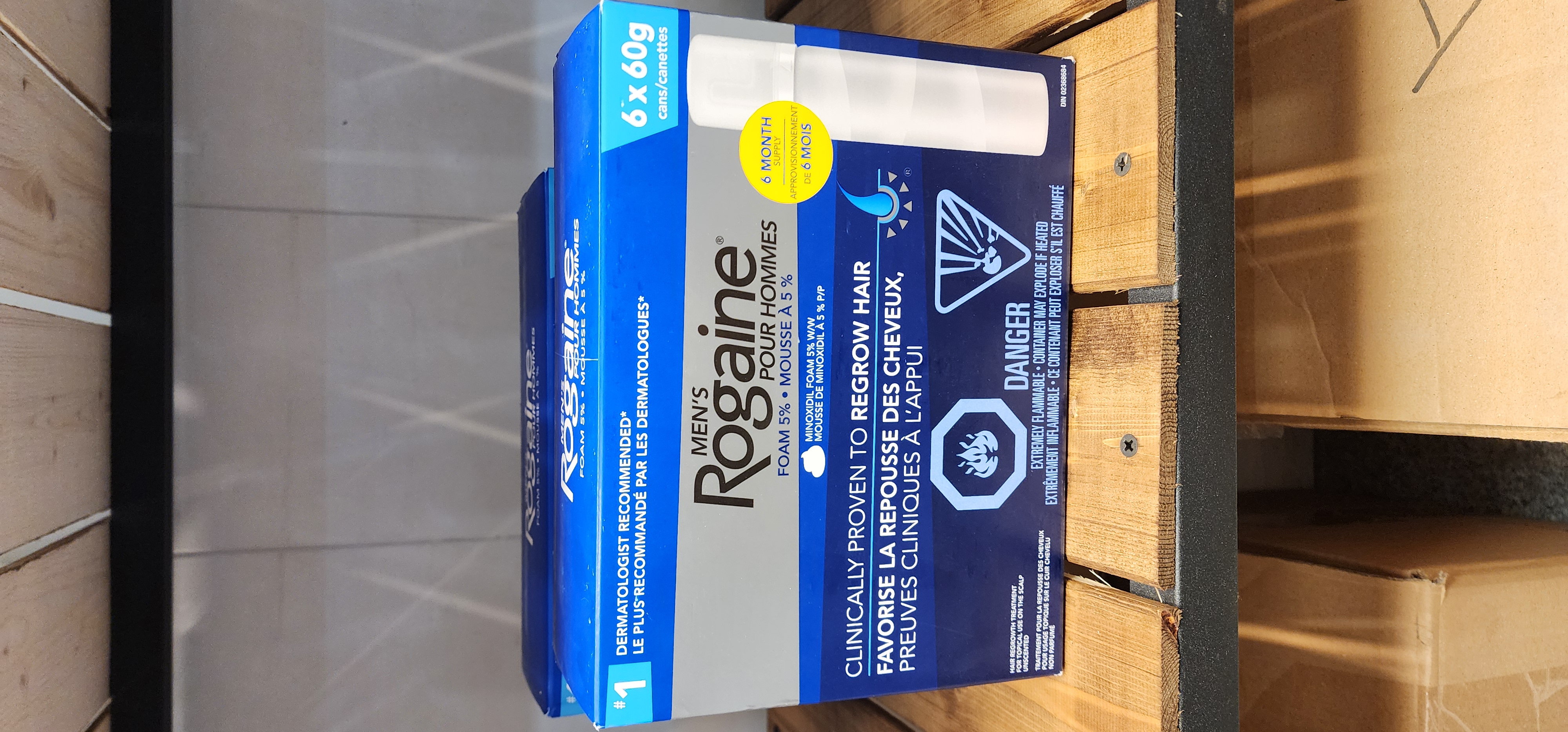 فوم ضد ریزش مو و رشد مجدد مو روگین زنانه  پک ۶ عددیرWomen's Rogaine Once-A-Day Foam