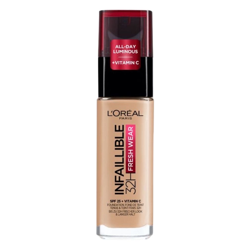 کرم پودر لورال اینفالیبل شیشه ای 32 ساعته (L`Oreal Infallible 32H Fresh Wear)