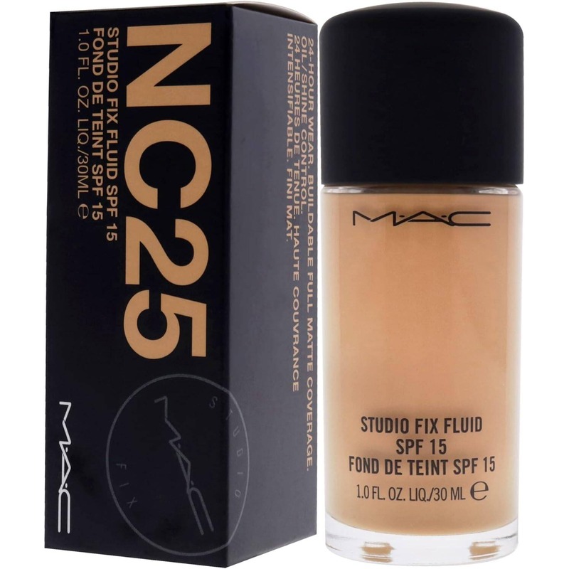 کرم پودر‌ حرفه ای مک MAC مدل NC استودیو فیکس فلوید جحم 30 میل با SPF15 MAC Studio Fix Fluid SPF 15 Foundation