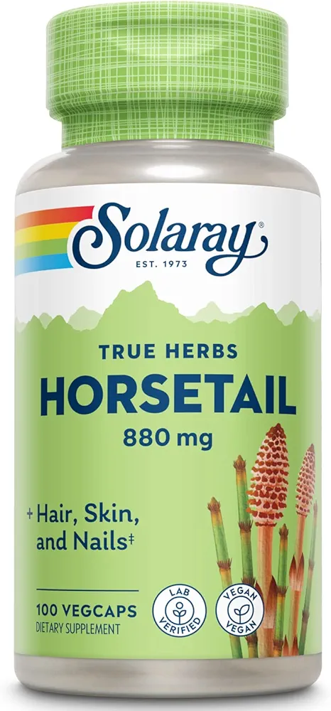 هورستیل سولاری (۱۰۰عددی)Solaray Horsetail 880 mg, Hair Skin and Nails, 100 Vegan Capsules