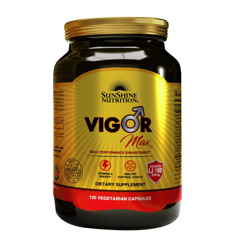 قرص ویگر مکس سان‌شاین نوتریشن – Sunshine Nutrition Vigor Max – افزایش انرژی و بهبود عملکرد | 120 عدد