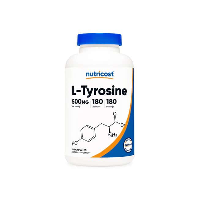 ال تیروزین نوتری کاست 180 عددی Nutricost L-Tyrosine Capsules