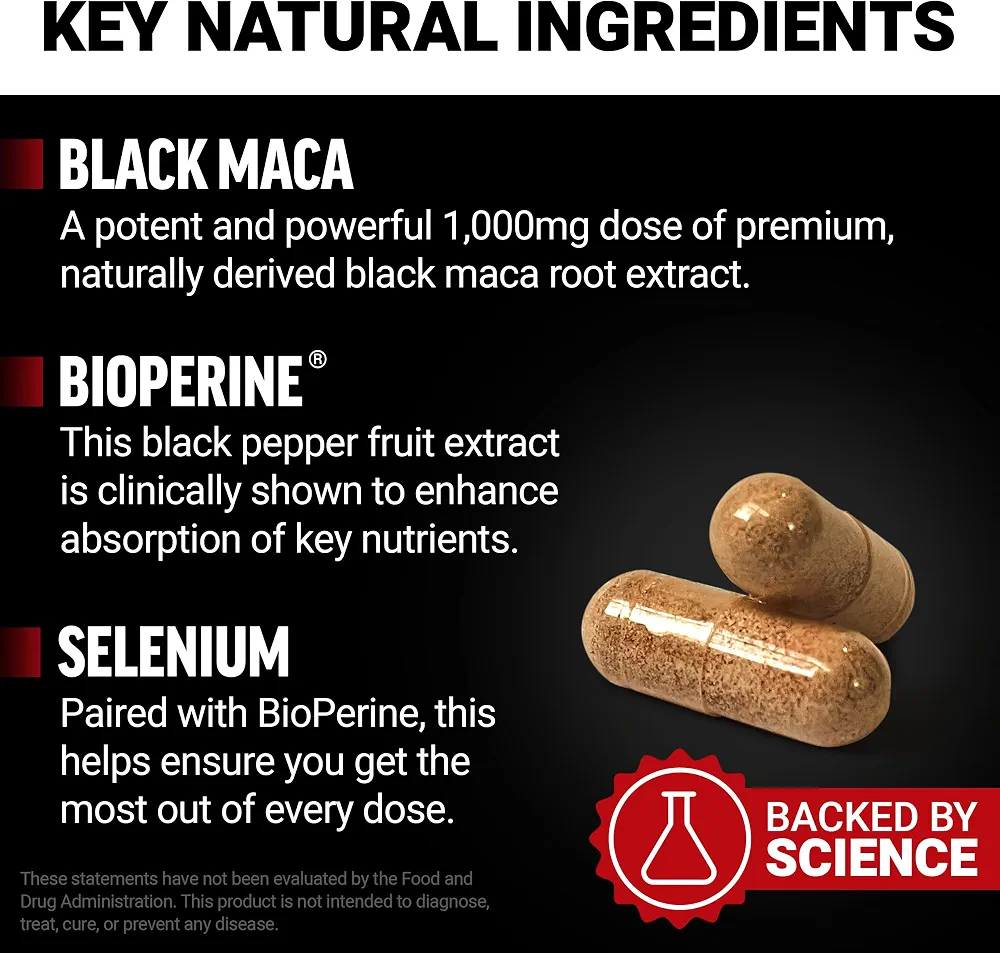 ریشه ماکا سیاه فورس فکتور۹۰عددی force factor Black Maca Root