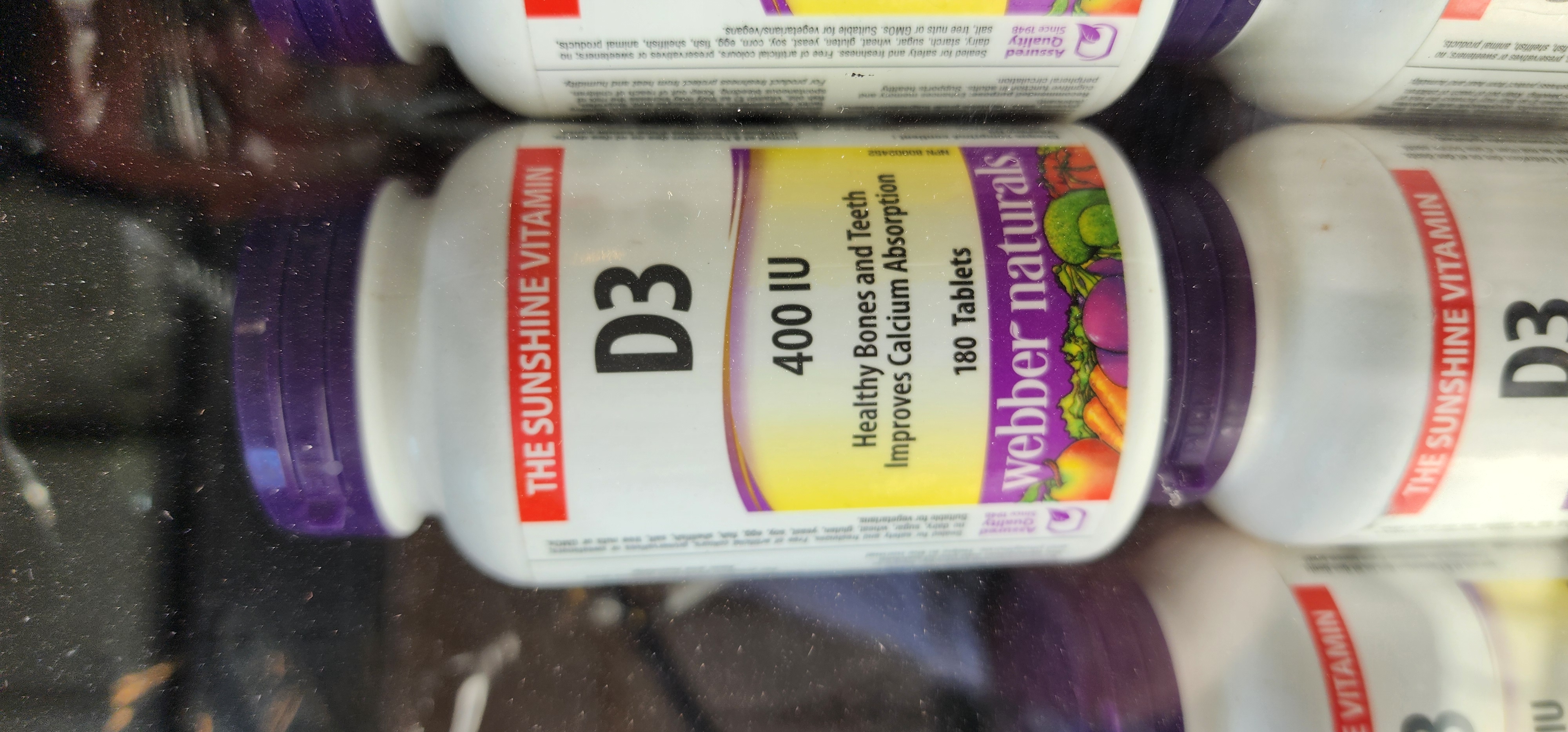 ویتامین Webber Naturals ‌D3 ۴۰۰iu وبر نچرالز (180 عددی) Webber Naturals ‌D3 2500iu
