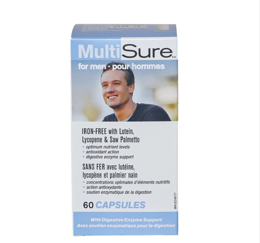 مولتی ویتامین مردانه وِبر نچرالز مولتیشور ۶۰ عددی | Webber Naturals MultiSure Men’s Multivitamin