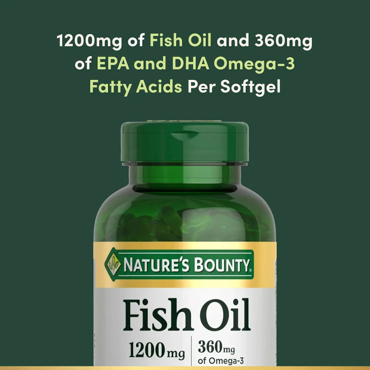 مکمل روغن ماهی نیچرز بونتی۲۰۰عددیNature’s Bounty Fish Oil