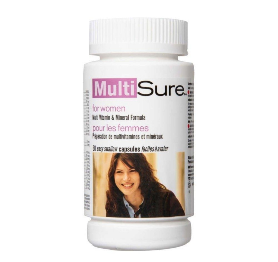 مولتی‌شور بانوان وبر نچرالز |۶۰عددی Webber Naturals MultiSure Women