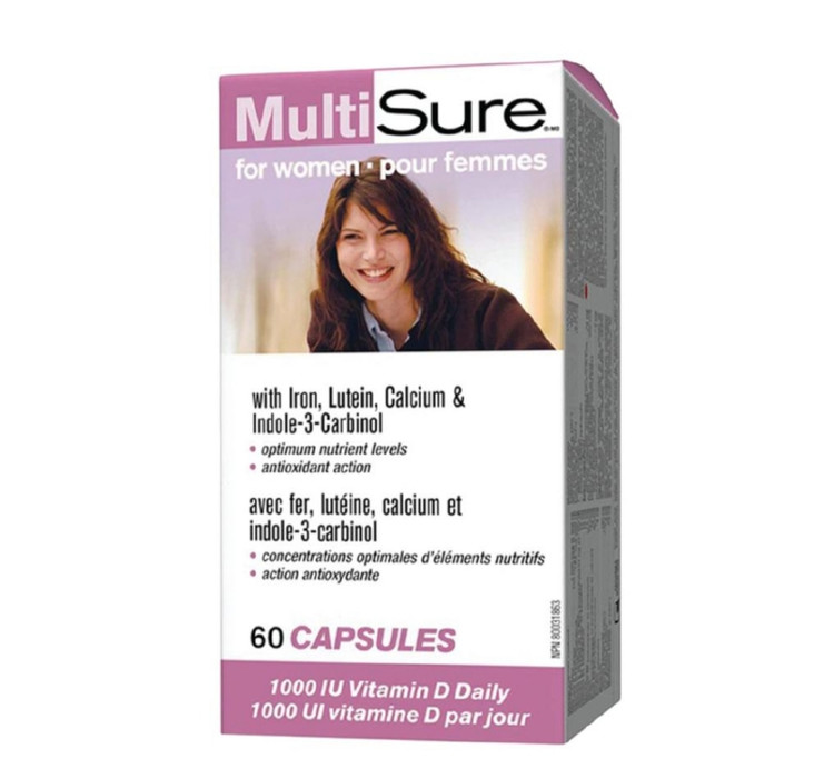 مولتیشور بانوان وبر نچرالز |۶۰عددی Webber Naturals MultiSure Women