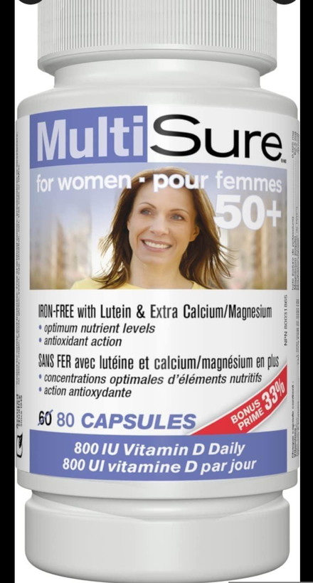 مولتیشور بانوان بالای ۵۰ سال وبر نچرالز۶۰عددی Webber Naturals MultiSure Women 50+