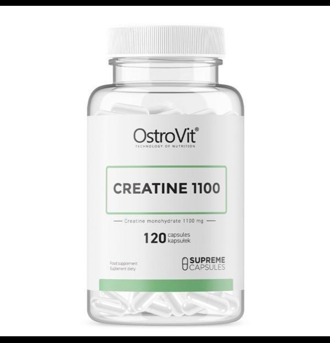 کراتین ۱۱۰۰ استروویت ۱۲۰ عددی | OstroVit Creatine 1100
