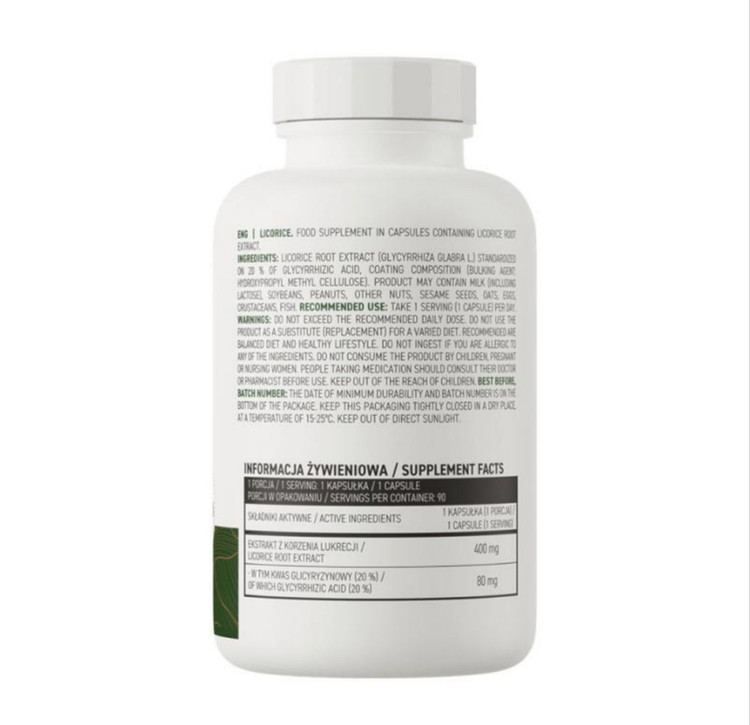 لیکوریس استروویت ۹۰ کپسول | OstroVit Licorice