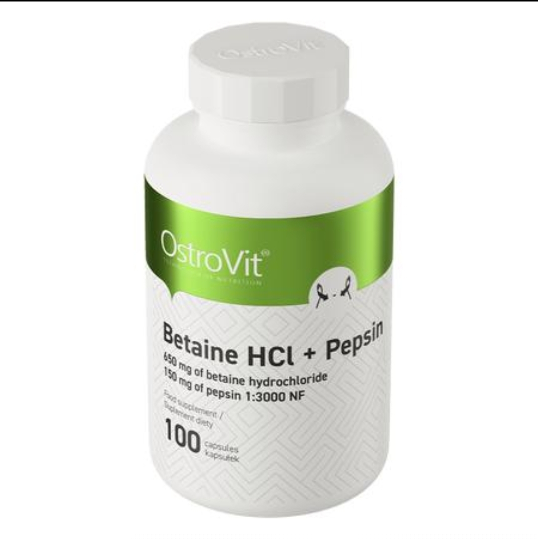 بتائین HCl + پپسین استروویت |۱۰۰عددی  OstroVit Betaine HCl + Pepsin