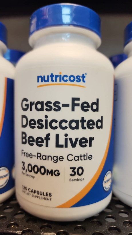ناتریکاست ۱۲۰عددی Grass-Fed Desiccated Beef Liver