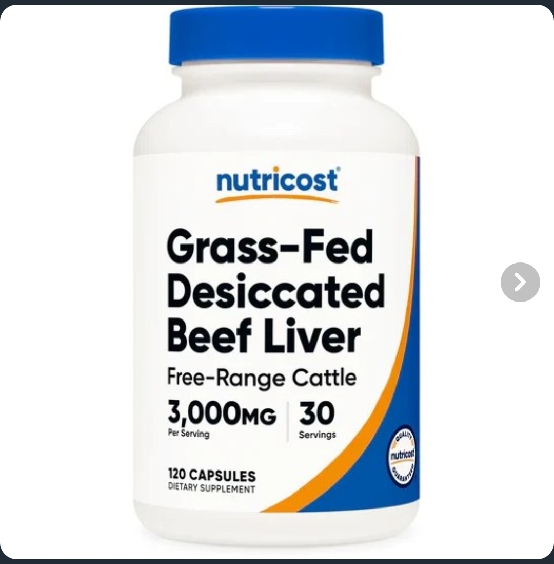 ناتری‌کاست ۱۲۰عددی Grass-Fed Desiccated Beef Liver