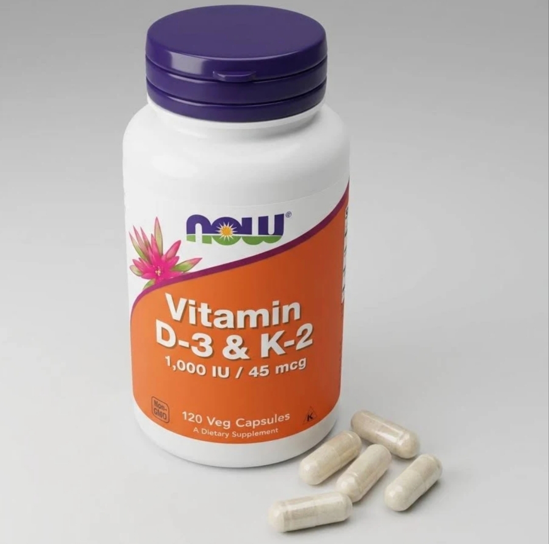 ویتامین D3 + K2 ناو فودز ۱۲۰ عددیNOW Foods Vitamin D-3 & K-2