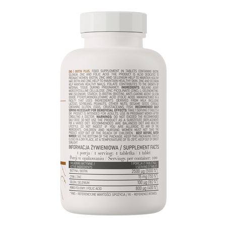 بیوتین پلاس ۱۰۰ عددی استروویتOstroVit Biotin Plus