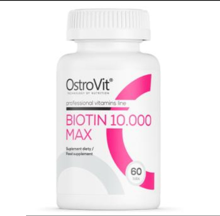 💊 بیوتین ۱۰,۰۰۰ مکس استروویت ۶۰ عددی OstroVit Biotin 10.000 MAX