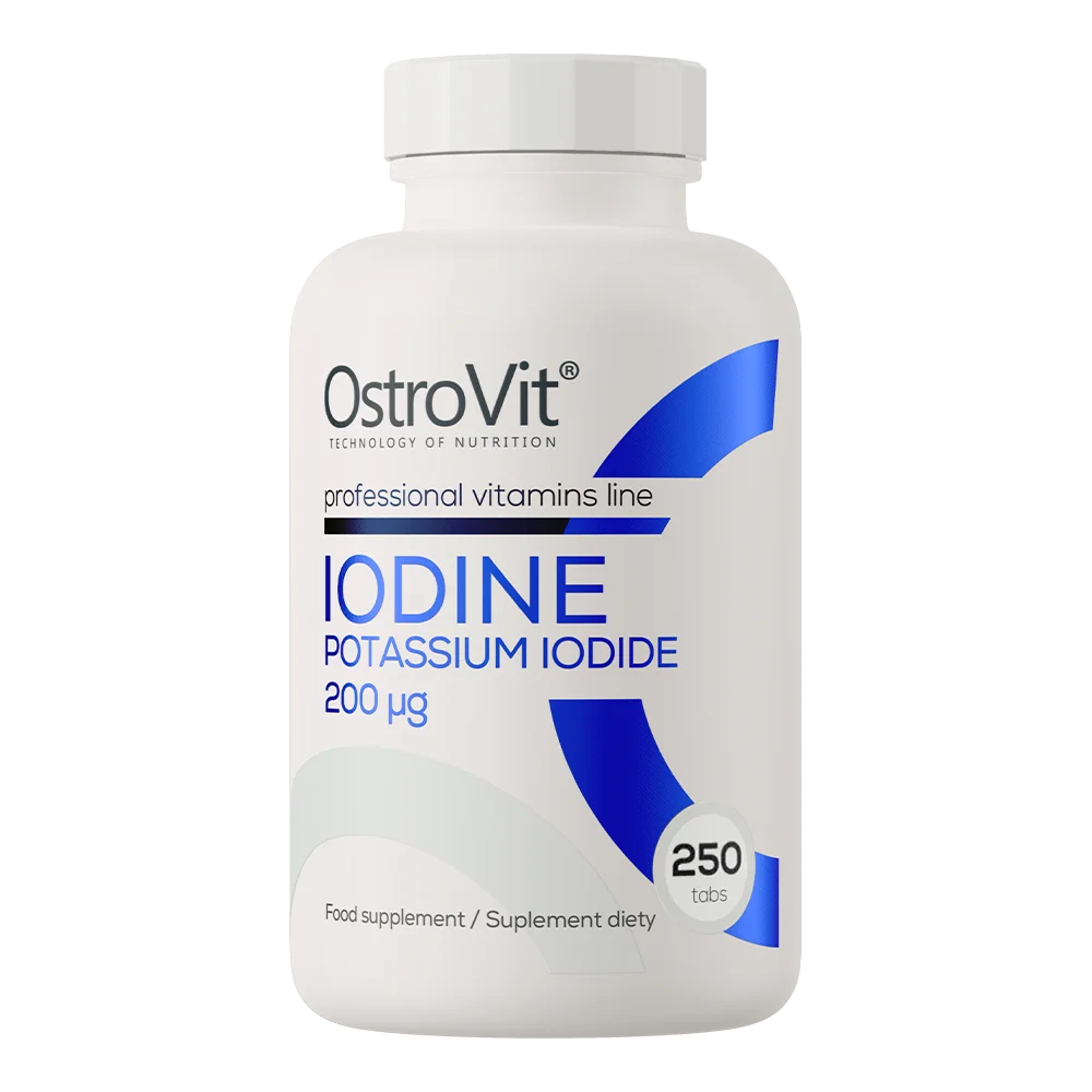 ید پتاسیم استروویت ۲۵۰ عددیOstroVit IODINE Potassium Iodide 200 μg