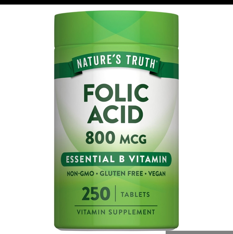 فولیک اسید ۸۰۰ میکروگرم نیچر تروث | ۲۵۰ عدد Nature’s Truth Folic Acid 800 mcg – 250 Tablets