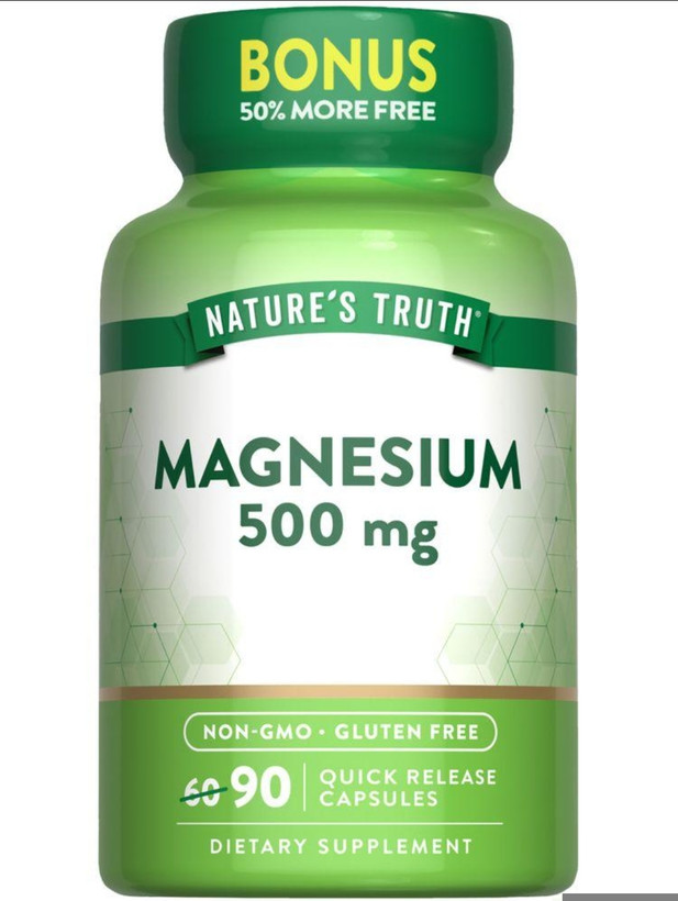 منیزیم اکساید ۵۰۰ میلیگرم نیچر تروث ۹۰ عددی Nature’s Truth Magnesium Oxide 500 mg – 90 Capsules