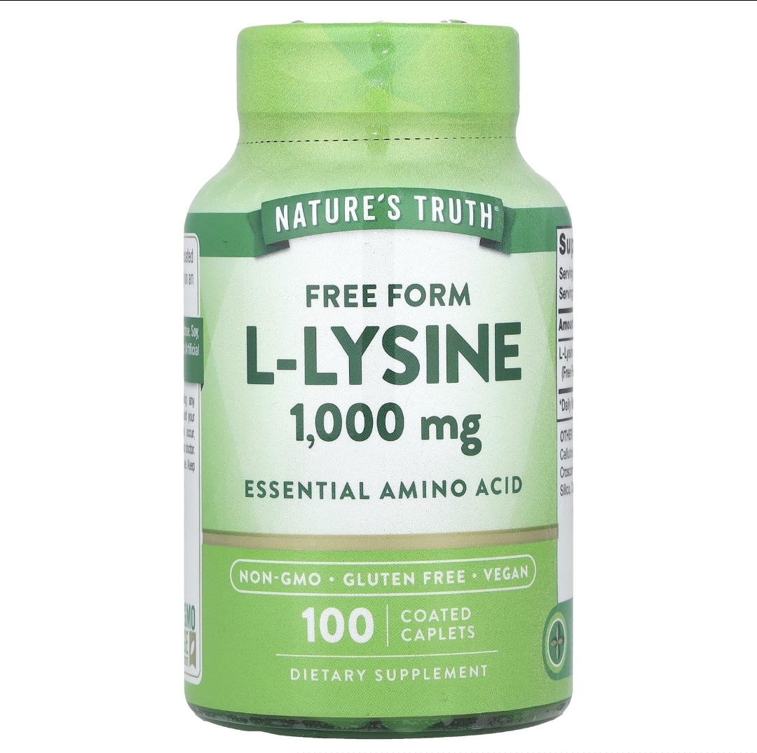 ال-لیسین نیچر تروث ۱۰۰۰ میلی‌گرم – ۱۰۰ عددیNature’s Truth L-Lysine 1000 mg