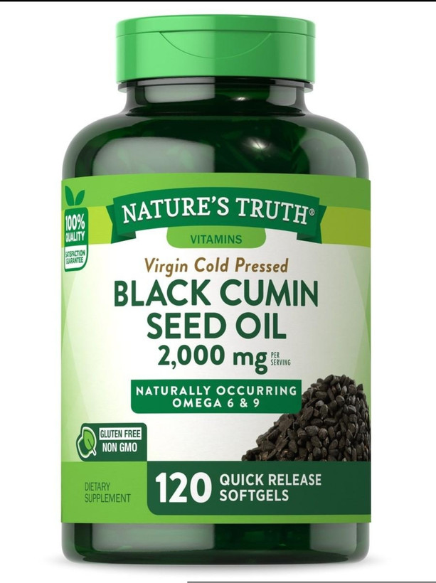 روغن سیاهدانه ۱۲۰عددی (Black Cumin Seed Oil) 2000 میلیگرم