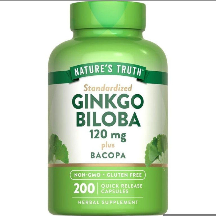 جینکو بیلوبا ۱۲۰ میلیگرم نیچرز تروث – ۲۰۰ عددیGinkgo Biloba Extract 120 mg with Bacopa