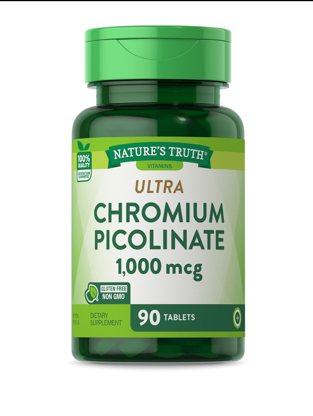 کرومیوم پیکولینات ۱۰۰۰ میکروگرم Nature’s Truth – ۹۰ Ultra Chromium Picolinate 1,000 mcgعددی