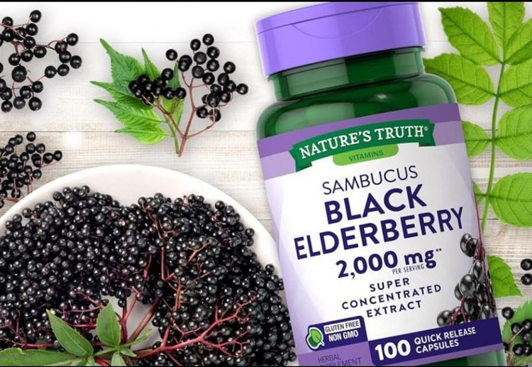 بلک الدربری ۲۰۰۰ میلیگرم Nature’s Truth – ۱۰۰ عددیSambucus Black Elderberry 2000 mg Nature’s Truth