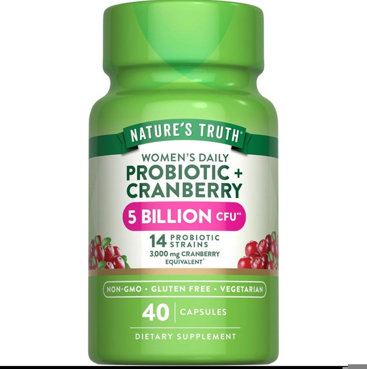 کرنبری + پروبیوتیک ۵ میلیارد Nature’s Truth – ۴۰ عددی