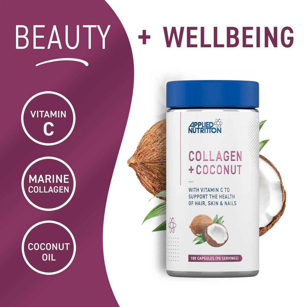 کلاژن کوکونات Applied Nutrition – ۱۸۰ عددیCoconut Collagen