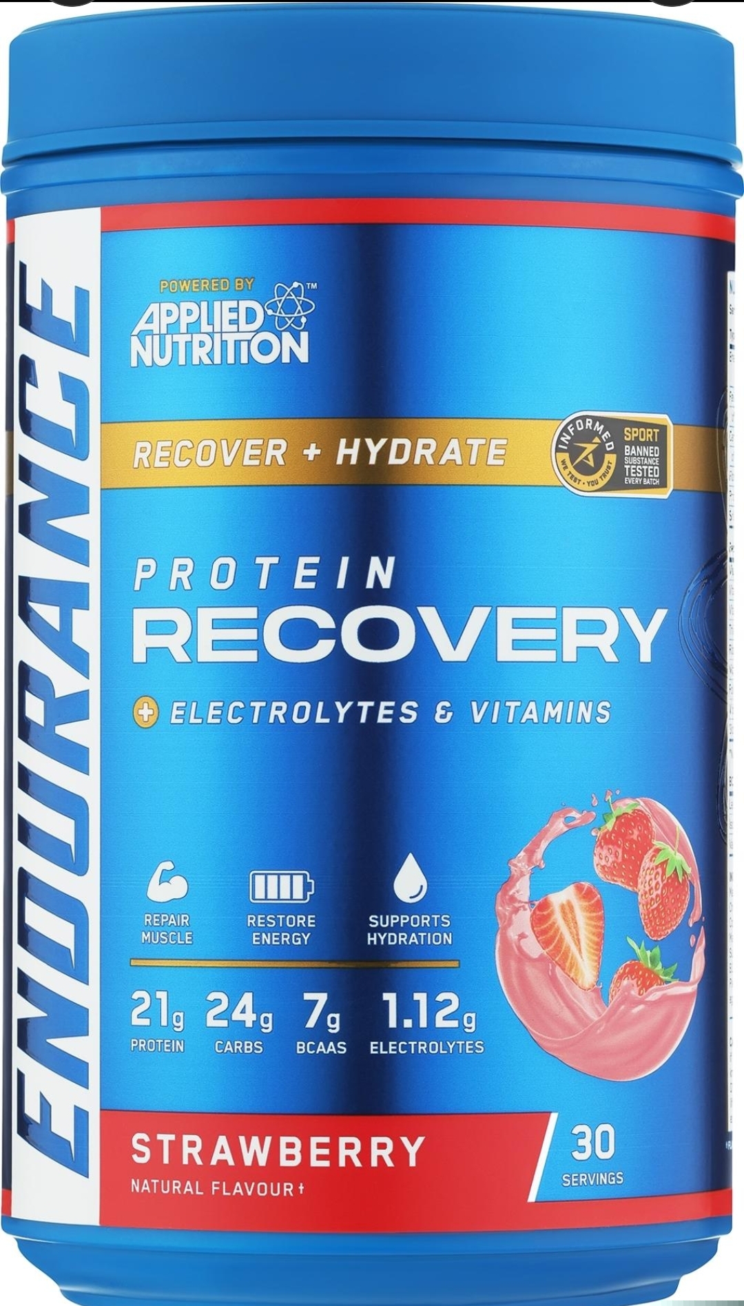 پروتئین ریکاوری Applied Nutrition – توت‌فرنگی 🍓Applied Nutrition Endurance Recovery
