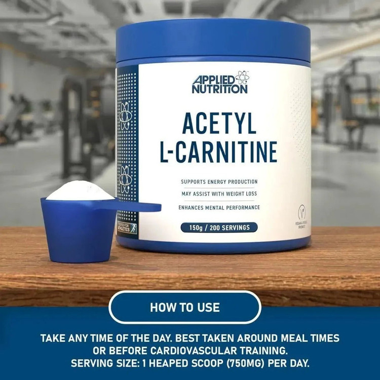 استیل الکارنیتین Applied Nutrition – ۱۵۰ گرمApplied Nutrition Acetyl L-Carnitine