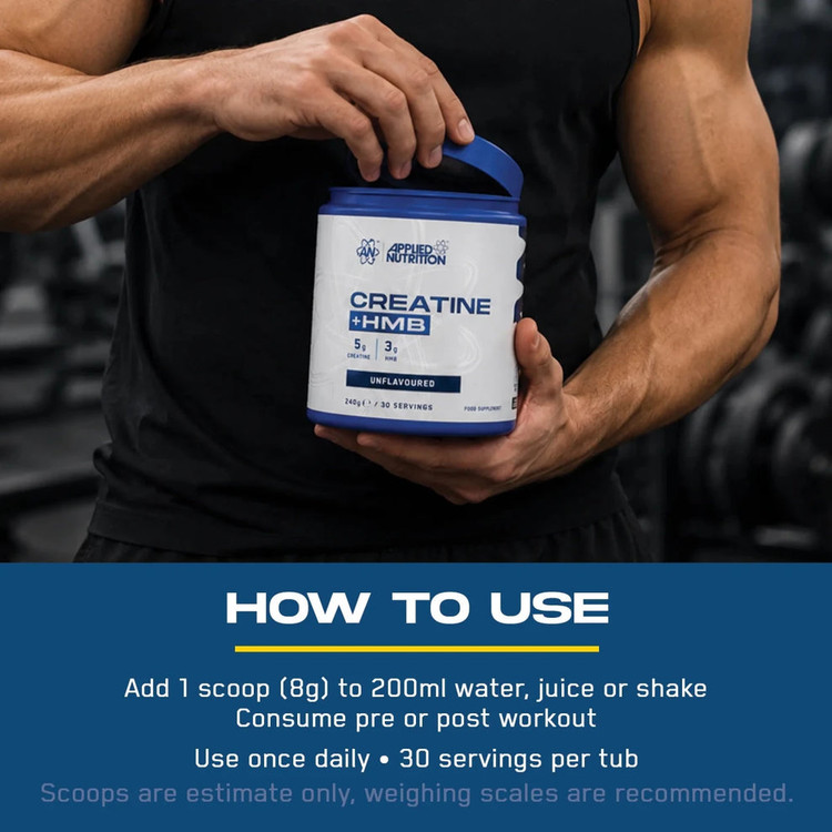 کراتین + HMB اپلاید نوتریشن ۲۴۰ گرمApplied Nutrition Creatine + HMB