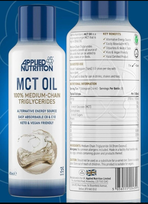 MCT Oil اپلاید نوتریشنApplied Nutrition MCT Oil – 490ml