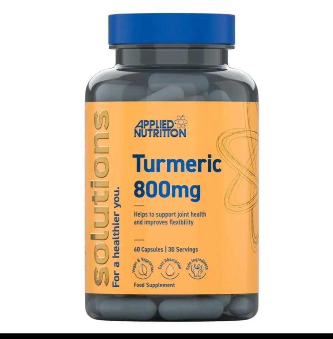 ترمریک اپلاید نوتریشن ۶۰ عددی Applied Nutrition Turmeric Supplement Capsules 800mg