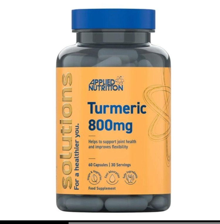 ترمریک اپلاید نوتریشن ۶۰ عددی Applied Nutrition Turmeric Supplement Capsules 800mg
