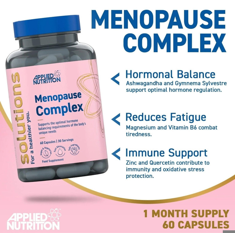 منوپاز کمپلکس اپلاید نوتریشن – ۶۰ عددی Applied Nutrition Menopause Complex
