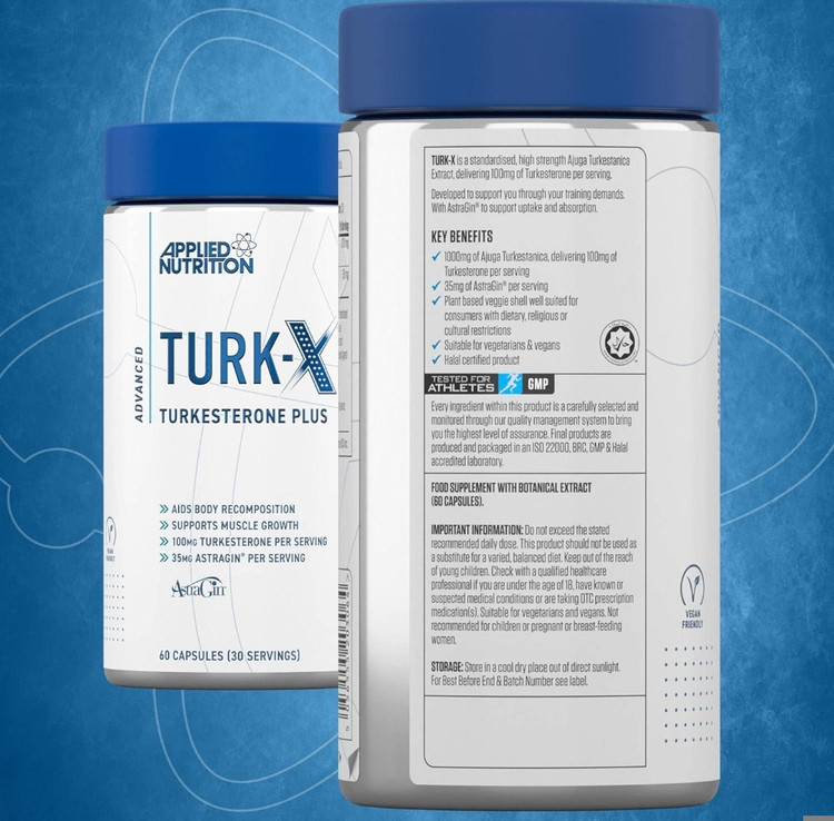 ترکسترون اپلاید نوتریشن – ۶۰ عددی Applied Nutrition TURK-X Turkesterone Plus